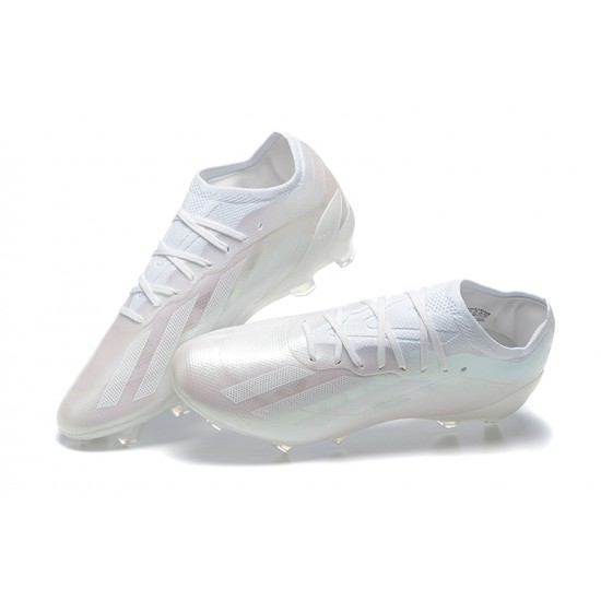 Adidas x23 crazyfast 1 FG White Pink Men Low Football Boots