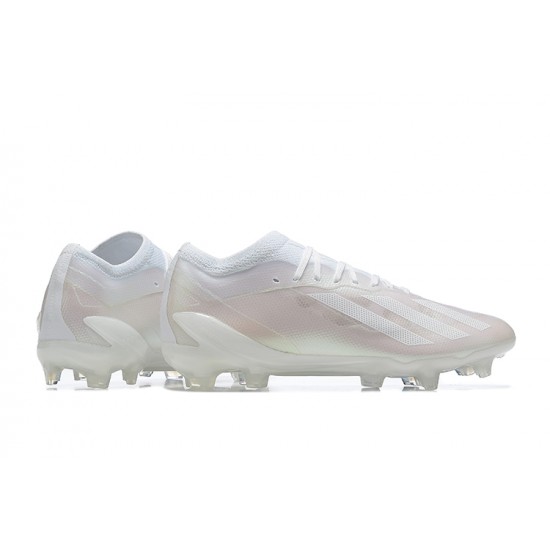 Adidas x23 crazyfast 1 FG White Pink Men Low Football Boots