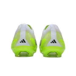 Adidas x23crazyfast.1 Laceless FG Low Football Boots White Black Green For Men 