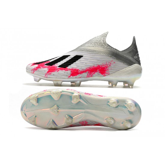 Adidas X 19 FG Silver Peach Black Football Boots