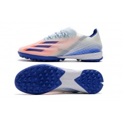 Adidas X Ghosted 1 TF Blue Pink White Football Boots