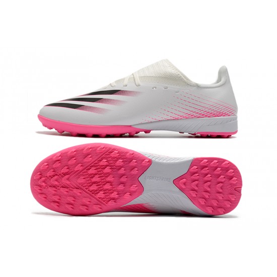 Adidas X Ghosted 3 TF White Pink Black Football Boots