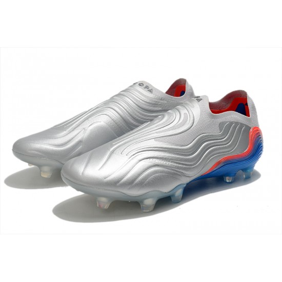 Adidas COPA Sense FG 39 45 Silver Blue Low Football Boots