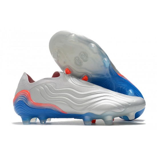 Adidas COPA Sense FG 39 45 Silver Blue Low Football Boots