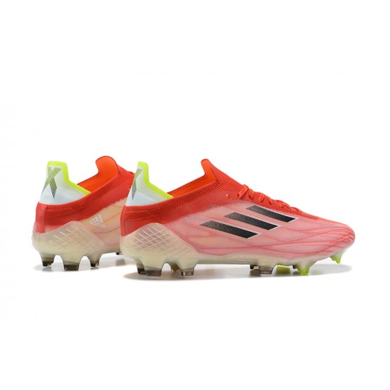 Adidas X Speedflow FG Peach Black Green Low Football Boots 39 45