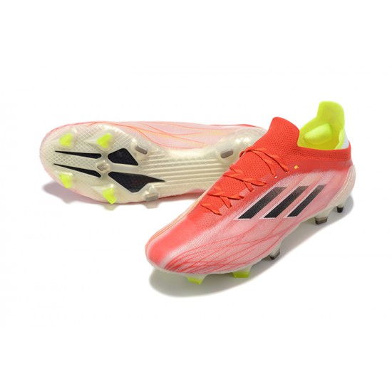 Adidas X Speedflow FG Peach Black Green Low Football Boots 39 45