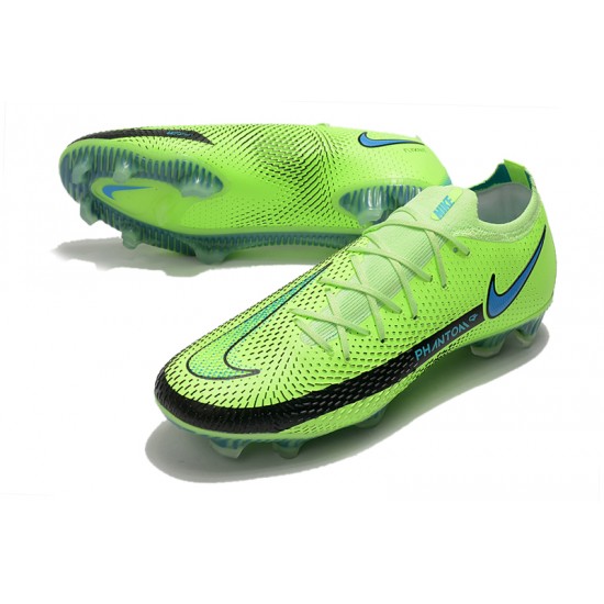 Nike Phantom GT Elite FG 39 45 Black Green Low Football Boots