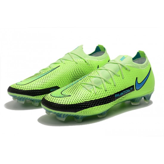 Nike Phantom GT Elite FG 39 45 Black Green Low Football Boots