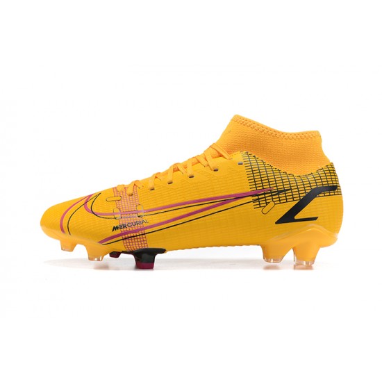 Nike Superfly 8 Academy FG 39 45 Yellow Black Football Boots