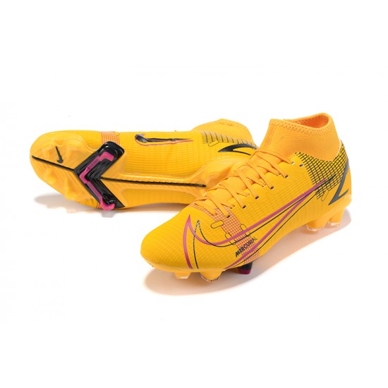 Nike Superfly 8 Academy FG 39 45 Yellow Black Football Boots