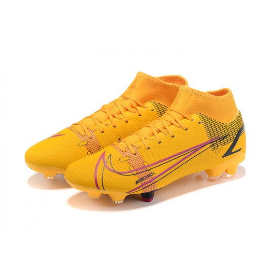 Nike Superfly 8 Academy FG 39 45 Yellow Black Football Boots