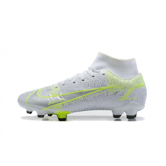 Nike Superfly 8 Academy FG39 45 White Green Football Boots