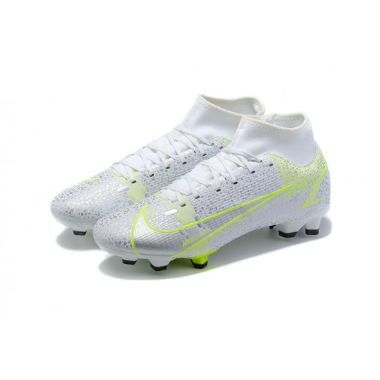 Nike Superfly 8 Academy FG39 45 White Green Football Boots