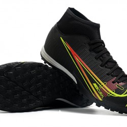 Nike Superfly 8 Academy TF 39 45 Black Red Green High Football Boots