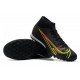 Nike Superfly 8 Academy TF 39 45 Black Red Green High Football Boots