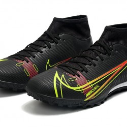 Nike Superfly 8 Academy TF 39 45 Black Red Green High Football Boots