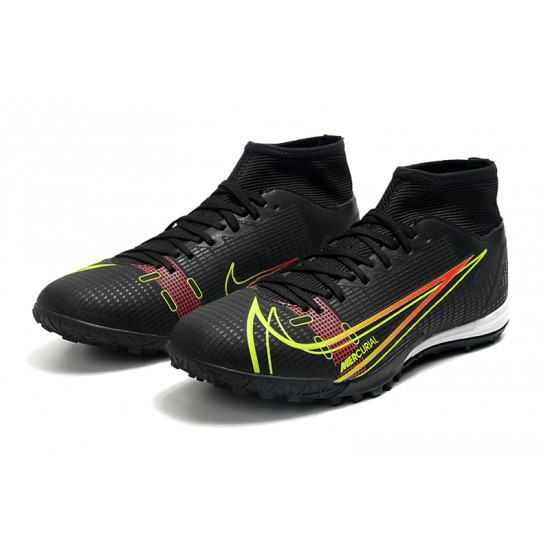 Nike Superfly 8 Academy TF 39 45 Black Red Green High Football Boots