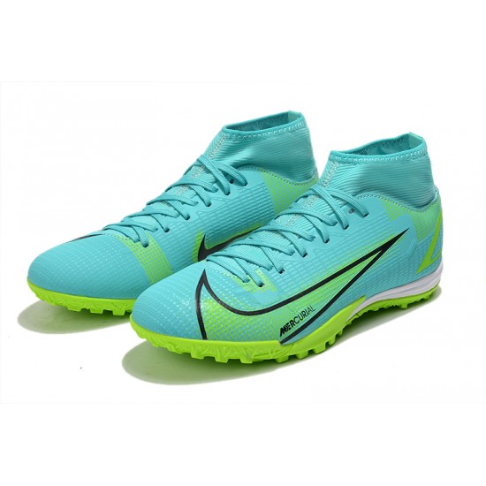 Nike Superfly 8 Academy TF 39 45 Blue Black Yellow High Football Boots