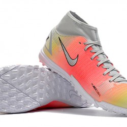 Nike Superfly 8 Academy TF 39 45 Grey Orange Black High Football Boots