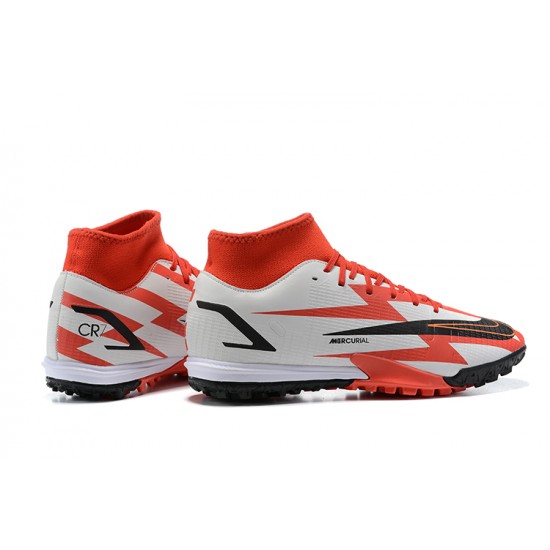 Nike Superfly 8 Academy TF 39 45 Red White Black High Football Boots
