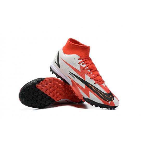 Nike Superfly 8 Academy TF 39 45 Red White Black High Football Boots