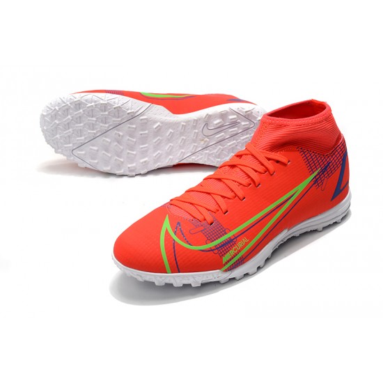 Nike Superfly 8 Academy TF 39 45 Red Yellow High Football Boots