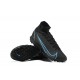 Nike Superfly 8 Elite TF 39 45 Black Blue High Football Boots