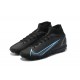 Nike Superfly 8 Elite TF 39 45 Black Blue High Football Boots