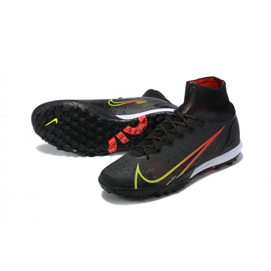 Nike Superfly 8 Elite TF 39 45 Black Red High Football Boots