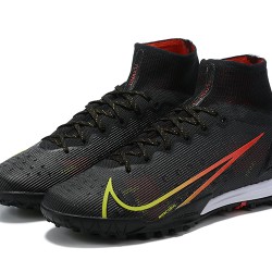 Nike Superfly 8 Elite TF 39 45 Black Red High Football Boots