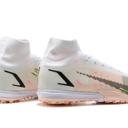 Nike Superfly 8 Elite TF 39 45 White Beige Black Football Boots