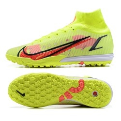 Nike Superfly 8 Elite TF 39 45 Yellow Red High Football Boots