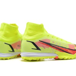 Nike Superfly 8 Elite TF 39 45 Yellow Red High Football Boots