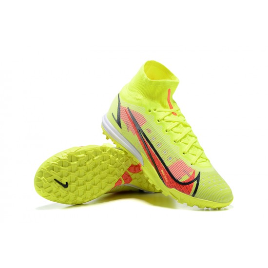 Nike Superfly 8 Elite TF 39 45 Yellow Red High Football Boots