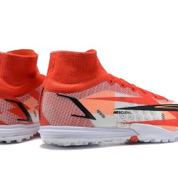 Nike Superfly 8 Elite TF3 9 45 White Red Black High Football Boots