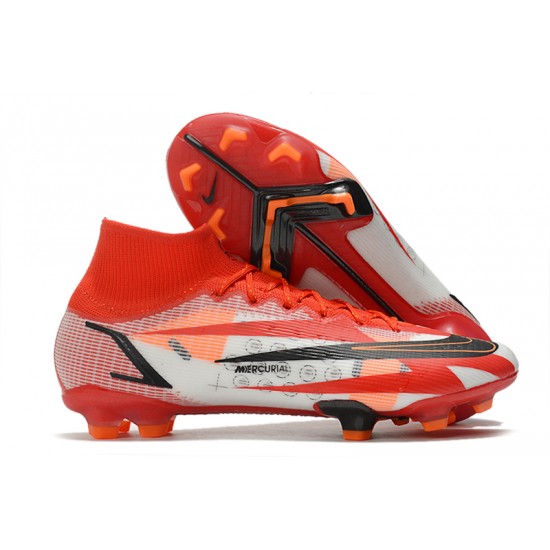 Nike Superfly 8 Spark Positivity CR7 Elite FG 35 45 Football Boots Red Black