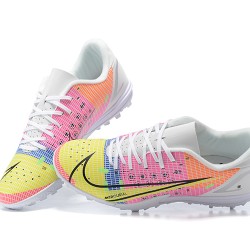 Nike Vapor 14 Academy TF 39 45 White Purple Yellow Black Low Football Boots