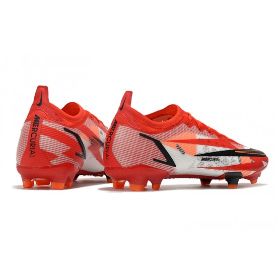 Nike Vapor 14 Elite CR7 FG 35 45 Red Black White Football Boots