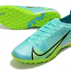 Nike Vapor 14 Elite TF 39 45 Light Blue Black Low Football Boots