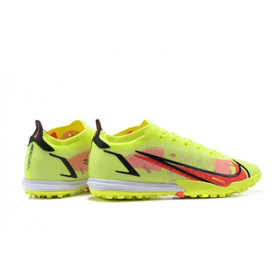 Nike Vapor 14 Elite TF 39 45 Red Black Yellow Low Football Boots