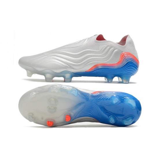 Adidas COPA Sense FG 39 45 Silver Blue Low Football Boots