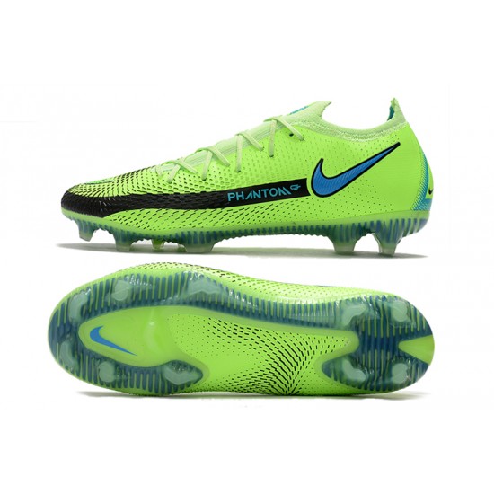 Nike Phantom GT Elite FG 39 45 Black Green Low Football Boots