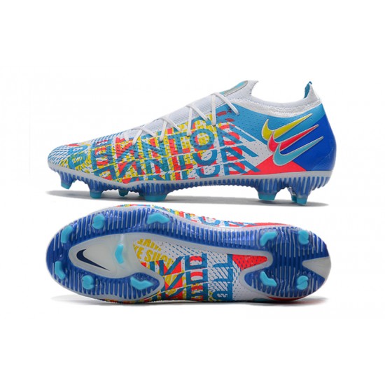 Nike Phantom GT Elite FG 39 45 Blue White Low Football Boots