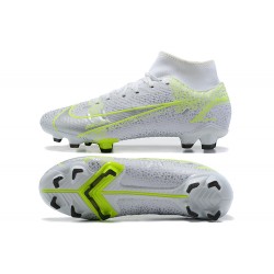 Nike Superfly 8 Academy FG39 45 White Green Football Boots