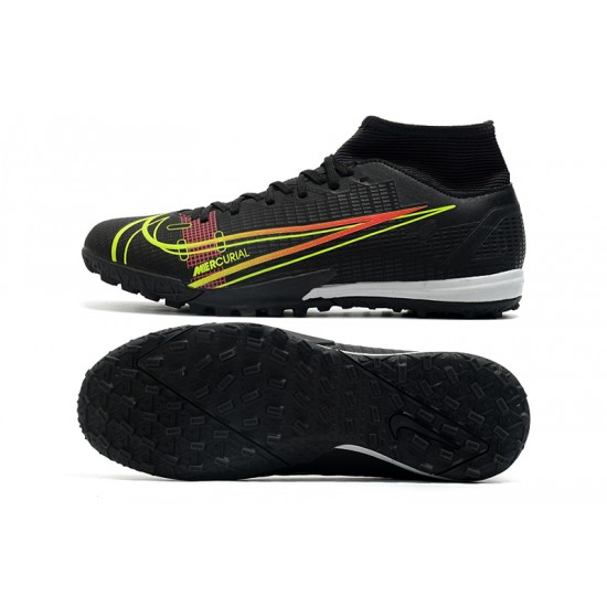 Nike Superfly 8 Academy TF 39 45 Black Red Green High Football Boots