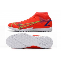 Nike Superfly 8 Academy TF 39 45 Red Yellow High Football Boots