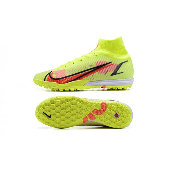 Nike Superfly 8 Elite TF 39 45 Yellow Red High Football Boots