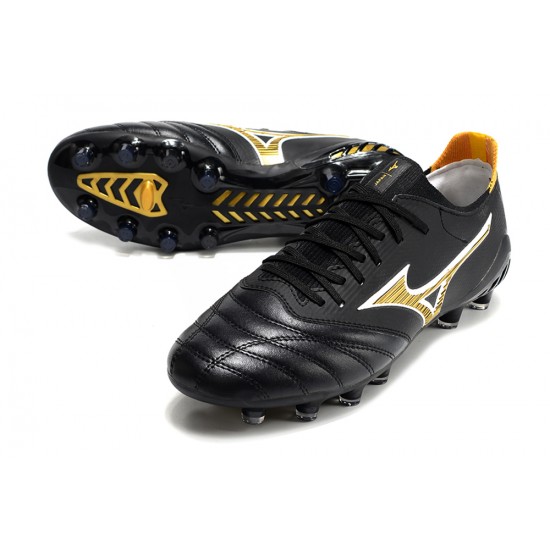 Mizuno Morelia Neo III Made In Japan AG Low Black Gold Men Football Boots