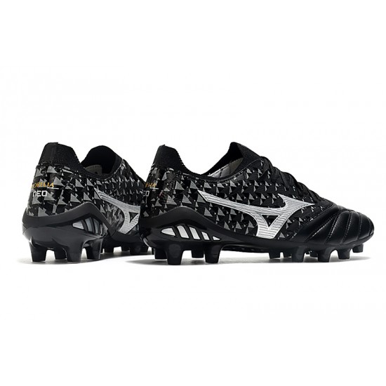 Mizuno Morelia Neo III Made In Japan AG Low Black Grey Men Football Boots
