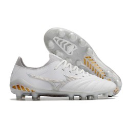 Mizuno Morelia Neo III Made In Japan AG Low Gold White Men Football Boots 